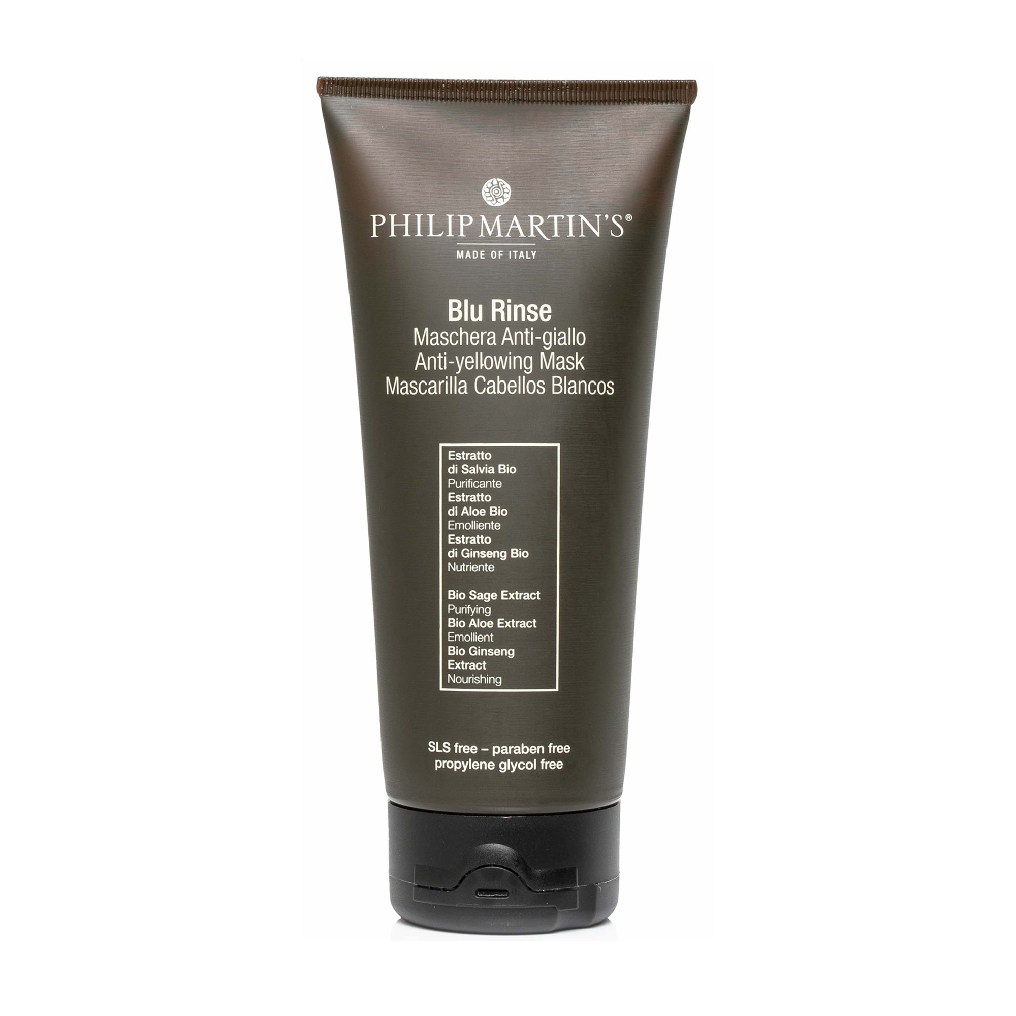 Маска Philip Martin's Blu Rinse Anti-Yellowing Mask для світлого волосся, 200 мл